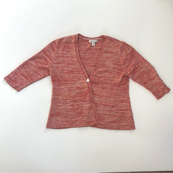 Coldwater Creek 3/4 Sleeve Cardigan in Pink XL - Picture 12 of 12
